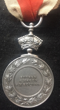 A SCARCE ABYSSINIA WAR MEDAL (1869) To: George Moody. HMS OCTAVIA. EF.  (On original ribbon with copy medal roll) 