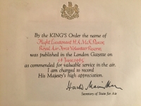 AN OUTSTANDING WW2 (PATHFINDER) "FLYING INSTRUCTOR"  AIR FORCE CROSS (1945) & KCVSA Group of Four. To: Flt/ Lt Harry A.M. Pascoe RAF(VR). Bomber Command Instructor & C.F.I. at RAF LITTLE RISSINGTON 