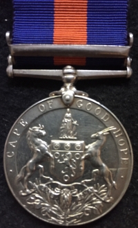 An Excellent "CAPE OF GOOD HOPE" General Service Medal.
 BECHUANALAND. To: Lce Cpl. B.J. Snow. P.A.V.G. PRINCE ALBERT VOLUNTEER GUARDS. 