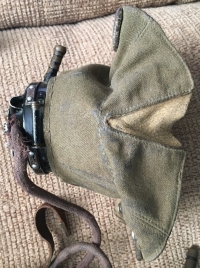 A "CLASSIC" AND SERIOUSLY RARE "BATTLE OF BRITAIN" 
FULLY WIRED R.A.F. "B" TYPE HELMET (1940) By 