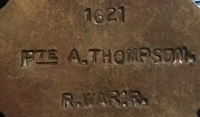 A GREATLY DESIRABLE "1st Day, Battle of The Somme" (HEIDENKOPF REDOUBT) "Quadrilateral" 1st July 1916 Casualty
1914-15 Trio To: 305796. Pte Albert Thompson 1/8th ROYAL WARWICKS REGT. From Aston,Birmingham.