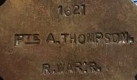 A GREATLY DESIRABLE "1st Day, Battle of The Somme" (HEIDENKOPF REDOUBT) "Quadrilateral" 1st July 1916 Casualty
1914-15 Trio To: 305796. Pte Albert Thompson 1/8th ROYAL WARWICKS REGT. From Aston,Birmingham.