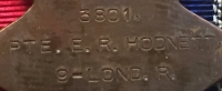 AN UNUSUAL 1st DAY of THE SOMME 1914-15 CASUALTY TRIO. To: 3801 Rfmn E.R. HODNETT 1st/9th LONDON Regt  (QUEEN VICTORIA