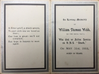 A RARE & UNIQUELY COMPLETE, BATTLE OF JUTLAND  "VICTORIA CROSS ACTION" CASUALTY 1914-15 STAR TRIO, PLAQUE, SCROLL & PAPERS. J.25008. Ord Smn W.T. WEBB. R.N. HMS SHARK. K.I.A. JUTLAND