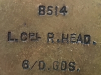 AN ENIGMATIC & INTERESTING 1914 Star & Bar "Vanished Casualty" Trio. To: 8514 L/Cpl, R.A. HEAD. 6th DRAGOON GUARDS. (Missing / Declared P.O.W. or DEAD 31st October 1914) 
