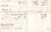 AN ENIGMATIC & INTERESTING 1914 Star & Bar "Vanished Casualty" Trio. To: 8514 L/Cpl, R.A. HEAD. 6th DRAGOON GUARDS. (Missing / Declared P.O.W. or DEAD 31st October 1914) 
