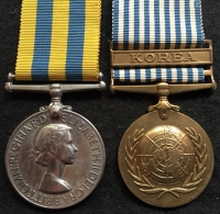 ARMY KOREA & U.N. KOREA MEDAL PAIRS