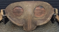 A SUPERB & VERY RARE WORLD WAR ONE "TANK SPLINTER MASK"In wonderful condition. All fully correct & totally original with the all important W /| D stamp to the khaki tie tapes. 
