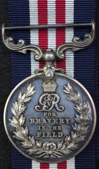 AN OUTSTANDING "SPRING OFFENSIVE" 
MILITARY MEDAL & 1914-15  "LA BASSE CASUALTY" TRIO. To: 13552 Cpl T. STOBIE 1st Bn ROYAL SCOTS FUSILIERS.
