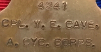 AN OUTSTANDING "BATTLE of PASSENDAELE RIDGE" 
MILITARY MEDAL & 1914-15  "SPRING OFFENSIVE CASUALTY" TRIO. To: CSM. W.E. CAVE. 12th/13th NORTHUMBERLAND FUSILIERS & ARMY CYCLE CORPS.
