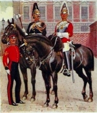 A VERY RARE "OLD CONTEMPTIBLE" HOUSEHOLD CAVALRY (MIRACLE SURVIVOR) 1st LIFE GUARDS 1914 Star & Bar Trio (France 15th August 1914) "Survived actions at Klein Zillbeke & Zandvoorde" 30.10.1914.
