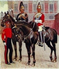 A VERY RARE "OLD CONTEMPTIBLE" HOUSEHOLD CAVALRY (MIRACLE SURVIVOR) 1st LIFE GUARDS 1914 Star & Bar Trio (France 15th August 1914) "Survived actions at Klein Zillbeke & Zandvoorde" 30.10.1914.
