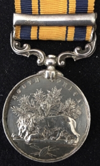 A SCARCE & DESIRABLE SOUTH AFRICA “ZULU” MEDAL 
(1879) To: 2318. Pte. R.HARTSHORN. 2/4th FOOT REGIMENT.
(2nd Bn The Royal Lancaster Regiment) With full medical & discharge papers. 
