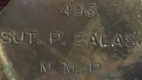 A RARE & COMPLETE “MILITARY MOUNTED  POLICE” (MPC) 1914-15 Trio,MID, LSGC, SERBIAN GOLD MEDAL FOR BRAVERY,  PLAQUE, SCROLL,TUBE &  MID CERT. 493. Sgt Mj P.R.CALAS. (Committed Suicide. 27.12.1918)
