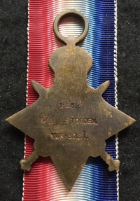 A DESIRABLE 1914-15 Star. To: 16256. Pte E. STOGDEN. 10th KINGS OWN YORKSHIRE LIGHT INFANTRY.
KILLED IN ACTION. 1st JULY 1916. 1st DAY BATTLE of THE SOMME. (Fought at Fricourt)