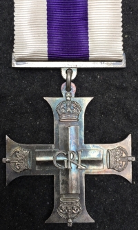 An Important & Historic WW2 MILITARY CROSS (1945).
For The Battle of Mark Kanaal, Holland. 3rd Nov 1944. Lt S.C. MALENOIR-VICKERS. 240 Field Coy, Royal Engineers.”IMMEDIATE” Award for Famous Engagement with Battle Citation.