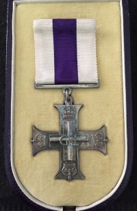 An Important & Historic WW2 MILITARY CROSS (1945).
For The Battle of Mark Kanaal, Holland. 3rd Nov 1944. Lt S.C. MALENOIR-VICKERS. 240 Field Coy, Royal Engineers.”IMMEDIATE” Award for Famous Engagement with Battle Citation.