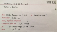 AN OUTSTANDING & UNUSUAL “LANCASTER” PILOT
(49 Squadron) CASUALTY. Sqd/Ldr G.G. STOREY. RAF.
KILLED-in-ACTION 17th JUNE 1943.(A Night Fighter “Ace” Kill)
 A pre-war civilian Pilot with previous Army Service. 
