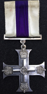 AN OUTSTANDING (Scots) MILITARY CROSS with Battle Citation. Pte-2/Lt A.L.KIRKCALDY 26th (Bankers’ Bn)R.Fus. Middlesex Rgt,1st Liverpool Rgt. SERIOUS G.S.W. (Right Leg Amputated)1918.Royal Bank of Scotland Clerk.