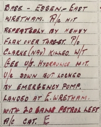 An Exceptional MBE (Mily) & DFC (1945) Aircrew Europe group of 
six. 120886. Sqd Ldr R.C. INSTRELL. RAF(VR)  431 Sqd R.C.A.F. 
Log book of 33 Raids, on Wellingtons, Halifax & Lancasters with many “close call-wing and a prayer” sorties.