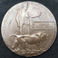A Greatly Historically Important “STOCKBROKER BATTALION” (The Very First Pals Battalion Raised) 1914-15 Star Trio & Plaque. To: STK-215. Pte L.W. RODDIS.10th Bn Royal Fusiliers. KILLED IN ACTION, 21st Feb 1916.