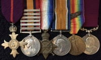 An Outstanding Boer War & Great War Group of Nine. OBE (Mily) QSA (6 clasps) 1914-15 Star Trio (MID) LSGC (EDVII) With three Belgian Decorations. To: Pte-Cpl-Major  R. TEGG, 2nd East Surrey Rgt & Military Provosts Staff Corps. 