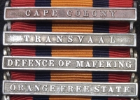 A TOTALLY OUTSTANDING & EXTREMELY RARE FOUR CLASP 
“DEFENCE OF MAFEKING”  Q.S.A. &  BRITISH SOUTH AFRICA COMPANY PAIR. Protectorate Regt F.Force, Bechuanaland Border Police,Peninsula Horse & 2/Imp Light Hs.