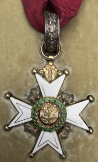 A Very Good, Knight Commander of The Bath (K.C.B. Military) Neck Order with original ribbon,  & Breast Star, housed  in original leather, velvet and satin case.
