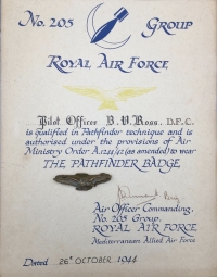 AN EXCEPTIONAL & RARE (ITALIAN THEATRE) ”PATHFINDERS” D.F.C. (1944) Three Original & Extensive Flying Logs & Massive Archive of Photos & Original Papers. With both USA “Silver” Pilot Wings & RAF Pilot Wings.