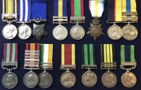 AN EXCELLENT & “NEW TO MARKET” COLLECTION OF 31 MAINLY VICTORIAN CAMPAIGN MEDALS. (SINGLES & GROUPS 1848-1908). ALL IN CHOICE CONDITION...& NOW ALL INDIVIDUALLY PRICED