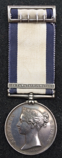 A Rare & Desirable NAVAL GENERAL SERVICE MEDAL
[OFF TAMATAVE 20 MAY 1811] “Battle of Madagascar” JOHN KNIGHT (Landsman)“Captain of the Foretop” (Press Ganged in Martinique) HMS GALATEA