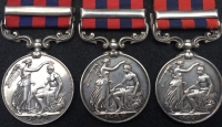 A VERY ATTRACTIVE LOT  OF THREE SCARCE CLASPED
INDIAN GENERAL SERVICE MEDALS: 
To. “JOWAKI 1877-78”, 4th RIFLE BDE, “BOOTAN” R.A.
& HAZARA 1888, 1st SUFFOLK Regt 