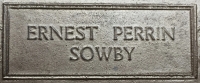 A RARE & DESIRABLE  “FIRST DAY of THE BATTLE of THE SOMME” PLAQUE  To: 301389 Pte ERNEST PERRIN SOWBY 1/5th LONDON RIFLES  KILLED-IN-ACTION at GOMMECOURT 1st JULY 1916