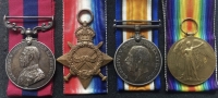 A SUPERB “ONE MAN ARMY” (Poelcappelle)DISTINGUISHED CONDUCT MEDAL & 1914-15 Trio.Stunning Battle Citation. 3-7312. Pte,Sgt W.V. WATKINS 1st SOMERSET LT INFANTRY. (KILLED-IN-ACTION 10.8.1918)