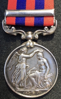 A GOOD “YOUNG HEAD” INDIAN GENERAL SERVICE MEDAL (BURMA 1885-7)To: 484. Sepoy KURPASOR CHOHAN 1st / 2nd GOORKHA REG.