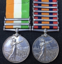 AN EXCEPTIONAL & RARE (CAVALRY)  “RELIEF of KIMBERLEY ” QSA & KSA PAIR.With SIX Clasps.To. 3463. Pte J.S BANNON. 6th DRAGOON GUARDS. Enlisted for WW1 but booted out in 49 days for bad behaviour.