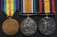 A VERY SCARCE  “MEDITERRANEAN MEDAL” (West Yorkshire Regt) & WW1 PAIR, A.O.C.(Armourer Sgt)  To. 4860 & A-2584. Pte /Sgt Edward O’Connor. With full papers & roll. FROM LEEDS .