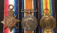 A VERY DESIRABLE  1914-15 Star Trio & Plaque  “2nd BATTLE OF BULLECOURT”  CASUALTY, 2894 Sgt Simpson Boyle Yuille. 9th HIGHLAND LIGHT INFANTRY.(Glasgow Highlanders). Killed In Action 6th May 1917. Age 24.
