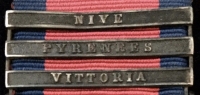 A RARE & DESIRABLE “DIE HARDS” OFFICER’S M.G.S. Captain RICE PRICE, 2nd & 1st, 57th (West Middx) Foot Regt. Seriously Wounded Pamplona. Served America,Aug 1814-1815.”Siege of Fort Erie”Canada-America border.