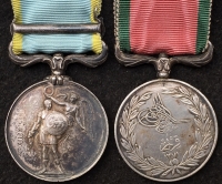 AN IMPORTANT CRIMEAN WAR “MEDICAL OFFICER’S PAIR”
To: ASSt SURGEON LAWRENCE HAWKINS. Served with Florence Nightingale. Crimea (Sebastopol) *Turkish Medal (British)*The Silver Example by Hunt & Roskell.