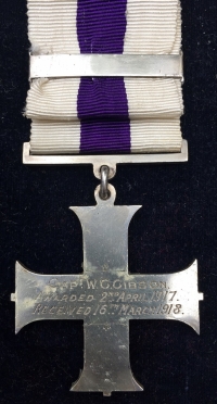AN OUTSTANDING “OLD CONTEMPTIBLE’S” ARRAS MILITARY CROSS &  “TRENCH RAIDING PARTY” 2nd AWARD BAR To: Cpl-2nd Lt-Capt, W.G.GIBSON, 2nd Royal West Surrey’s (Prev, Cpl L-9246.)Two Superb battle citations.