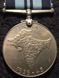 A RARE & HIGHLY UNUSUAL “INDIAN” DISTINGUISHED SERVICE MEDAL (A Genuine Unnamed Example) A Display Group of Five ,  1939-45 Star, Burma, India & War Medal .