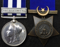 A SCARCE “1st ROYAL IRISH REGt” EGYPT MEDAL (The Nile 1884-85) & KHEDIVE’s STAR (1884-6) Pair, To: 1099 Thomas O’Connor. With Full Papers. From Cork, joined at Clonmel