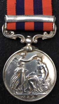 A Scarce “1st HAMPSHIRE REGt” INDIAN GENERAL SERVICE MEDAL (BURMA 1887-89). 1942. Pte A.F. PRAGNELL. 1st Hamps R. (Served WW1 R.E. & Labour Corps) With Photo & Papers. Age 47.
