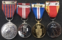 A Superb & Outstanding “Fire Brigade” GEORGE MEDAL (QEII) 1993, with Silver & Golden Jubilee Medals & Fire Brigade Exemplary Service Medal. To: Firefighter DAVID BURNS. West Midlands Fire Service.