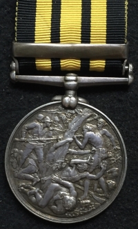 A Highly Unusual East and West Africa Medal (Benin 1897) & 1914-15 Trio.143237. Armourer Henry Hedgecock, Royal Navy, HMS THESEUS, H.M.S. ORAMA.Took part in the sinking of SMS DRESDEN in Chile on 14th March 1915.