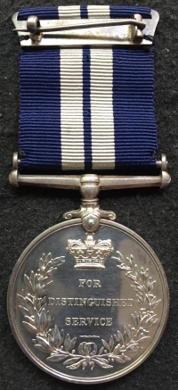 AN EXCEPTIONAL & VERY RARE WW2 (MEDITERRANEAN THEATRE) “SUBMARINE SERVICE” DISTINGUISHED SERVICE MEDAL, To: D/SSX 23807. WALTER EDGAR GARNHAM 
Temp/A/ C.P.O. W.E. GARNHAM  R.N.