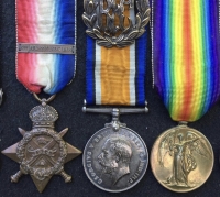 AN EXCESSIVELY RARE & DESIRABLE (Old Contemptible’s) “ROYAL FLYING CORPS” Military Medal, with 1914 Star & Bar Trio and RAF L.S.G.C. To. 168. Cpl-WO2, A.L.WOOLSEY. R.F.C. 
No.2 Squadron & 1 Military Wing R.F.C.