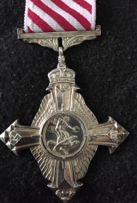 A RARE & DESIRABLE “AIR FORCE CROSS” QEII (1960) 
With War Medal 1939-35 & General Service Medal 
“MALAY PENINSULA” To: 579944. Flt Lt J.G. DAVIES. R.A.F.