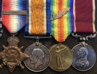 THE UNIQUE (Double V.C. Mons-Conde Canal) “TRIPLE GALLANTRY”  MILITARY MEDAL & TWO BARS”, 1914 Star & Bar Trio, M.I.D.x2 & LSGC. L.Cpl W.W. LEACH. 57th Fd Coy, R.E.  “THE FIRST M.M. OF THE GREAT WAR”